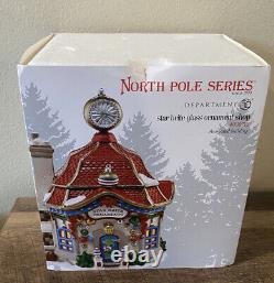 Dept 56 North Pole Series STAR BRITE GLASS ORNAMENT SHOP #4030712 with Box