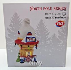 Dept 56 North Pole Series Santa's DQ Cone House #4054968 Old Store Stock withBox