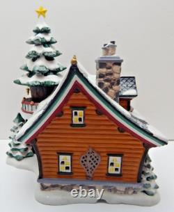 Dept 56 North Pole Series Santa's Get-Away #4023615 withLt Cord/Box RARE! Signed