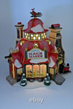Dept 56 North Pole Series Santa's Sleigh Maker #56.56950 Limited Edition