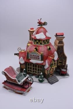 Dept 56 North Pole Series Santa's Sleigh Maker #56.56950 Limited Edition