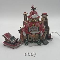 Dept 56 North Pole Series Santa's Sleigh Maker #56.56950 Limited Edition-READ