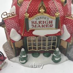 Dept 56 North Pole Series Santa's Sleigh Maker #56.56950 Limited Edition-READ