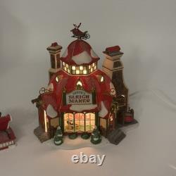 Dept 56 North Pole Series Santa's Sleigh Maker #56.56950 Limited Edition-READ