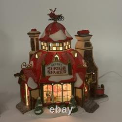 Dept 56 North Pole Series Santa's Sleigh Maker #56.56950 Limited Edition-READ