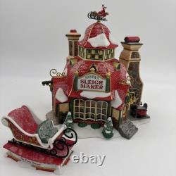 Dept 56 North Pole Series Santa's Sleigh Maker #56.56950 Limited Edition withBox