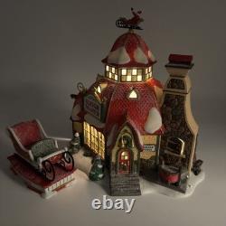Dept 56 North Pole Series Santa's Sleigh Maker #56.56950 Limited Edition withBox