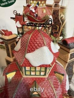 Dept 56 North Pole Series Santa's Sleigh Maker Ser Of 2 #56950 Limited Ed withBox