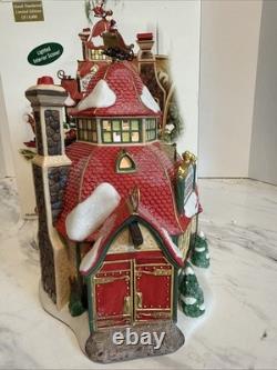 Dept 56 North Pole Series Santa's Sleigh Maker Ser Of 2 #56950 Limited Ed withBox