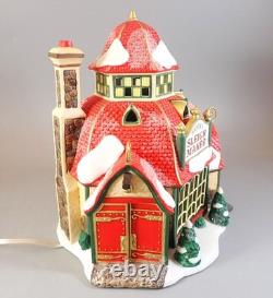 Dept 56 North Pole Series Santa's Sleigh Maker (Set of 2) 56.56950 Lighted