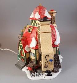 Dept 56 North Pole Series Santa's Sleigh Maker (Set of 2) 56.56950 Lighted