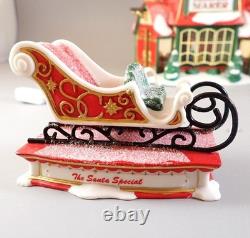 Dept 56 North Pole Series Santa's Sleigh Maker (Set of 2) 56.56950 Lighted