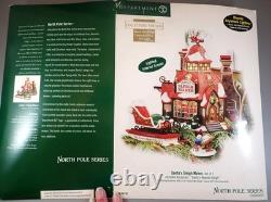 Dept 56 North Pole Series Santa's Sleigh Maker (Set of 2) 56.56950 Lighted