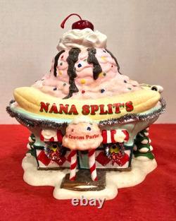 Dept. 56 North Pole Series Santa's Sweet Shop Nana Split's Ice Cream Parlor