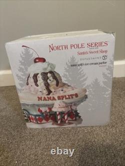 Dept. 56 North Pole Series Santa's Sweet Shop Nana Split's Ice Cream Parlor
