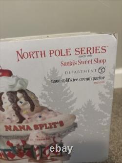 Dept. 56 North Pole Series Santa's Sweet Shop Nana Split's Ice Cream Parlor