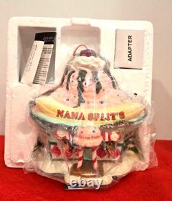 Dept. 56 North Pole Series Santa's Sweet Shop Nana Split's Ice Cream Parlor