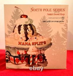 Dept. 56 North Pole Series Santa's Sweet Shop Nana Split's Ice Cream Parlor