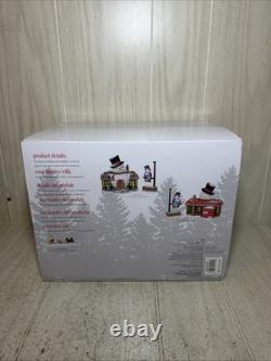 Dept 56 North Pole Series Snowy's Diner (set Of 2) 6005429 Factory Sealed NIB