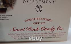 Dept 56 North Pole Series Sweet Rock Candy Co #56725 Old Stock Complete Set