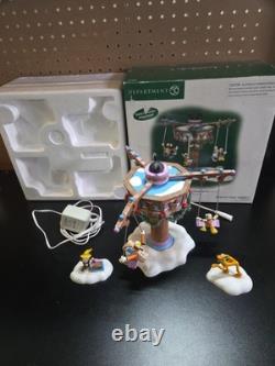 Dept 56 North Pole Series Swinging Disney Fab Five Tested Working