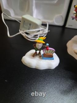 Dept 56 North Pole Series Swinging Disney Fab Five Tested Working