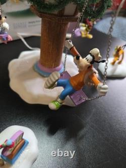 Dept 56 North Pole Series Swinging Disney Fab Five Tested Working
