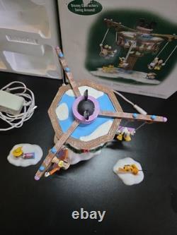 Dept 56 North Pole Series Swinging Disney Fab Five Tested Working