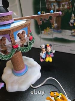 Dept 56 North Pole Series Swinging Disney Fab Five Tested Working