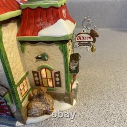Dept. 56 North Pole Series The Reindeer Stables Donder & Blitzen 809360 Read
