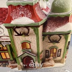 Dept. 56 North Pole Series The Reindeer Stables Donder & Blitzen 809360 Read
