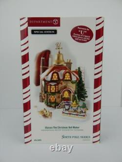 Dept 56 North Pole Series Ulysses the Christmas Bell Maker #56955 Old Stock