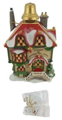 Dept 56 North Pole Series Ulysses the Christmas Bell Maker #56955 withLt Cord, Box