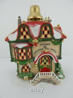 Dept 56 North Pole Series Ulysses the Christmas Bell Maker #56955 withLt Cord, Box