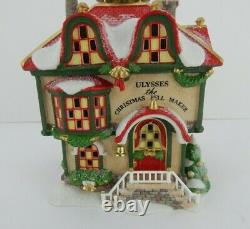 Dept 56 North Pole Series Ulysses the Christmas Bell Maker #56955 withLt Cord, Box