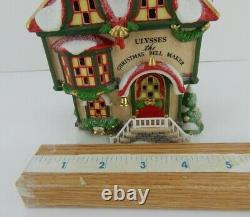 Dept 56 North Pole Series Ulysses the Christmas Bell Maker #56955 withLt Cord, Box