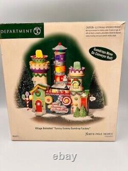 Dept 56 North Pole Series Yummy Gummy Gumdrop Factory, Light And Motion Work