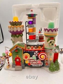 Dept 56 North Pole Series Yummy Gummy Gumdrop Factory, Light And Motion Work