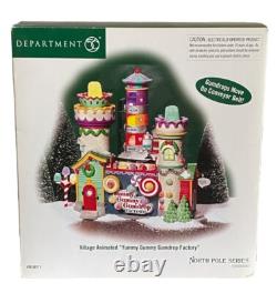 Dept 56 North Pole Series Yummy Gummy Gumdrop Factory Works Great SEE VIDEO