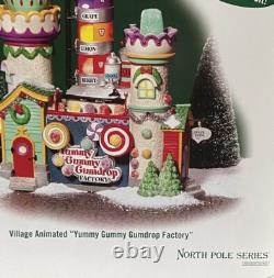 Dept 56 North Pole Series Yummy Gummy Gumdrop Factory Works Great SEE VIDEO
