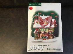 Dept 56 North Pole Series'reindeer Flying Feed Store' Retired 2007