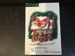 Dept 56 North Pole Series'reindeer Flying Feed Store' Retired 2007