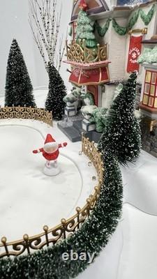 Dept 56 North Pole SeriesGlacier Park Pavilion Holiday Gift Set Please Read
