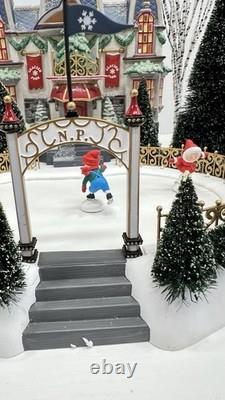 Dept 56 North Pole SeriesGlacier Park Pavilion Holiday Gift Set Please Read