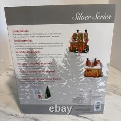 Dept 56 North Pole Silver Series North Pole Ribbon Candy Box Set Of 4 NEW