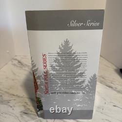Dept 56 North Pole Silver Series North Pole Ribbon Candy Box Set Of 4 NEW