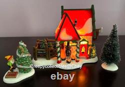 Dept 56 North Pole Silver Series The Fir Farm 4 Pc Box Set- NIB #6000618