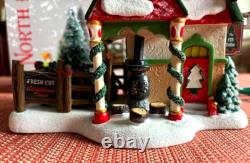 Dept 56 North Pole Silver Series The Fir Farm 4 Pc Box Set- NIB #6000618