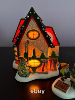 Dept 56 North Pole Silver Series The Fir Farm 4 Pc Box Set- NIB #6000618