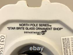 Dept 56 North Pole Star Brite Glass Ornament Shop 4030712 + Nice Save 4030722